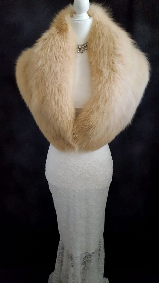 fox Caracilia Women Luxury Faux Fur Shawl Wrap Stole Cape For Wedding Fox  Fur S CA95 Fox White / Brown at  Women's Clothing store