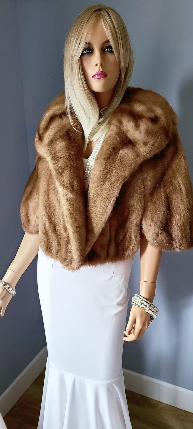 Luxury Vintage MINK and SABLE Fur Coat, REAL FUR Dream Wedding Jacket  Stroller, Brown Mink, Golden Sable, Bridal Fur, Retro Hollywood Fur Opera  Coat, Gatsby